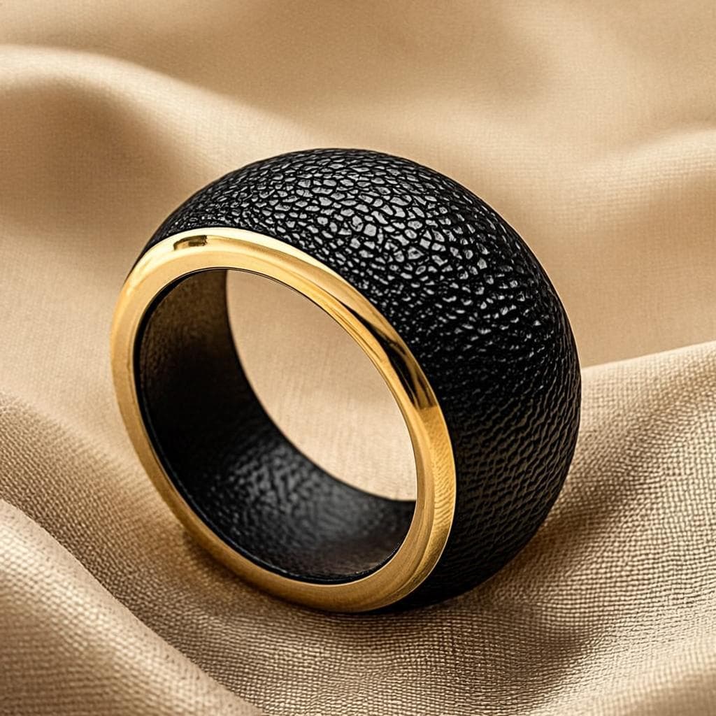 Bague Cuir Royal — Bague