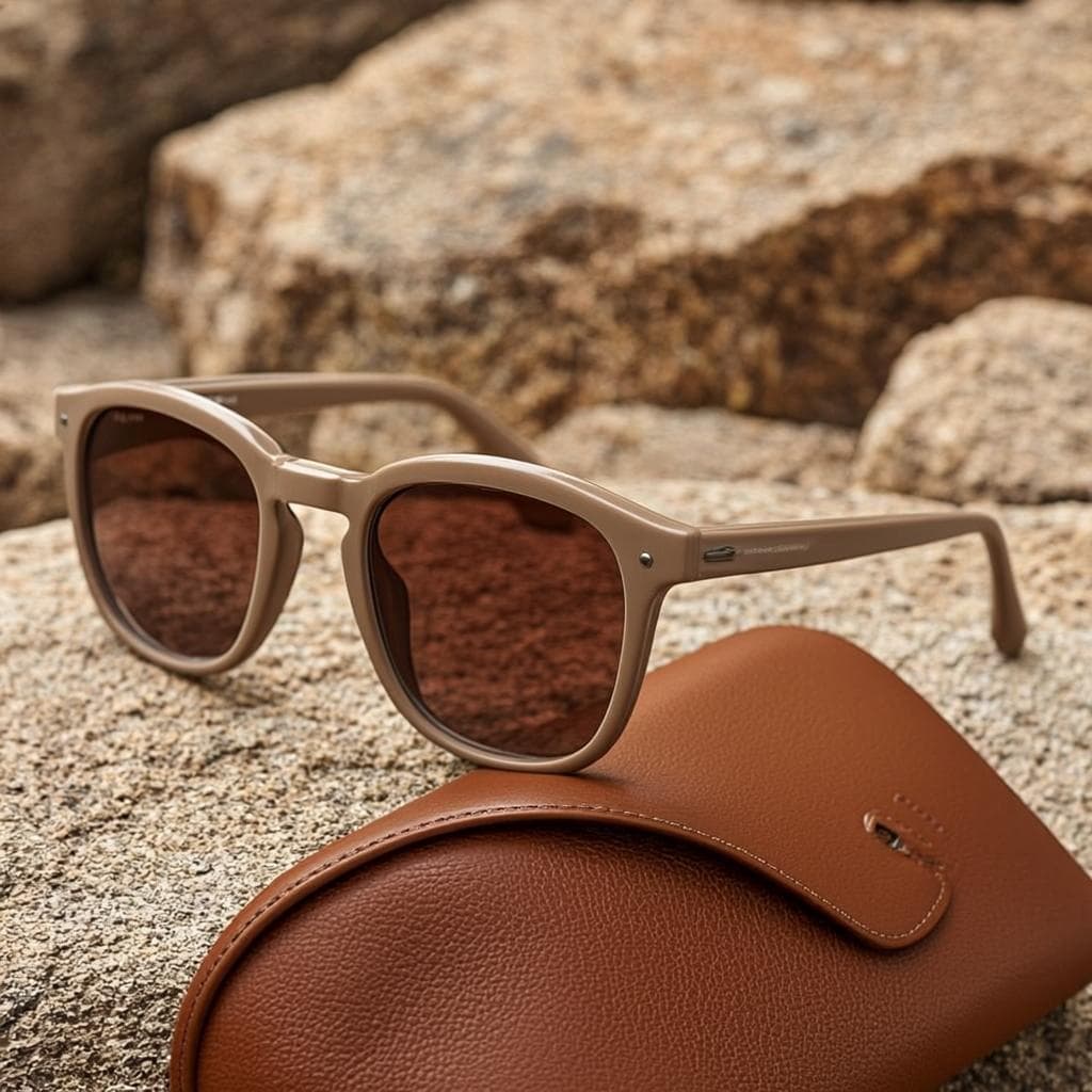 Lunettes Soleil Plage Royal — Lunettes cuir royal