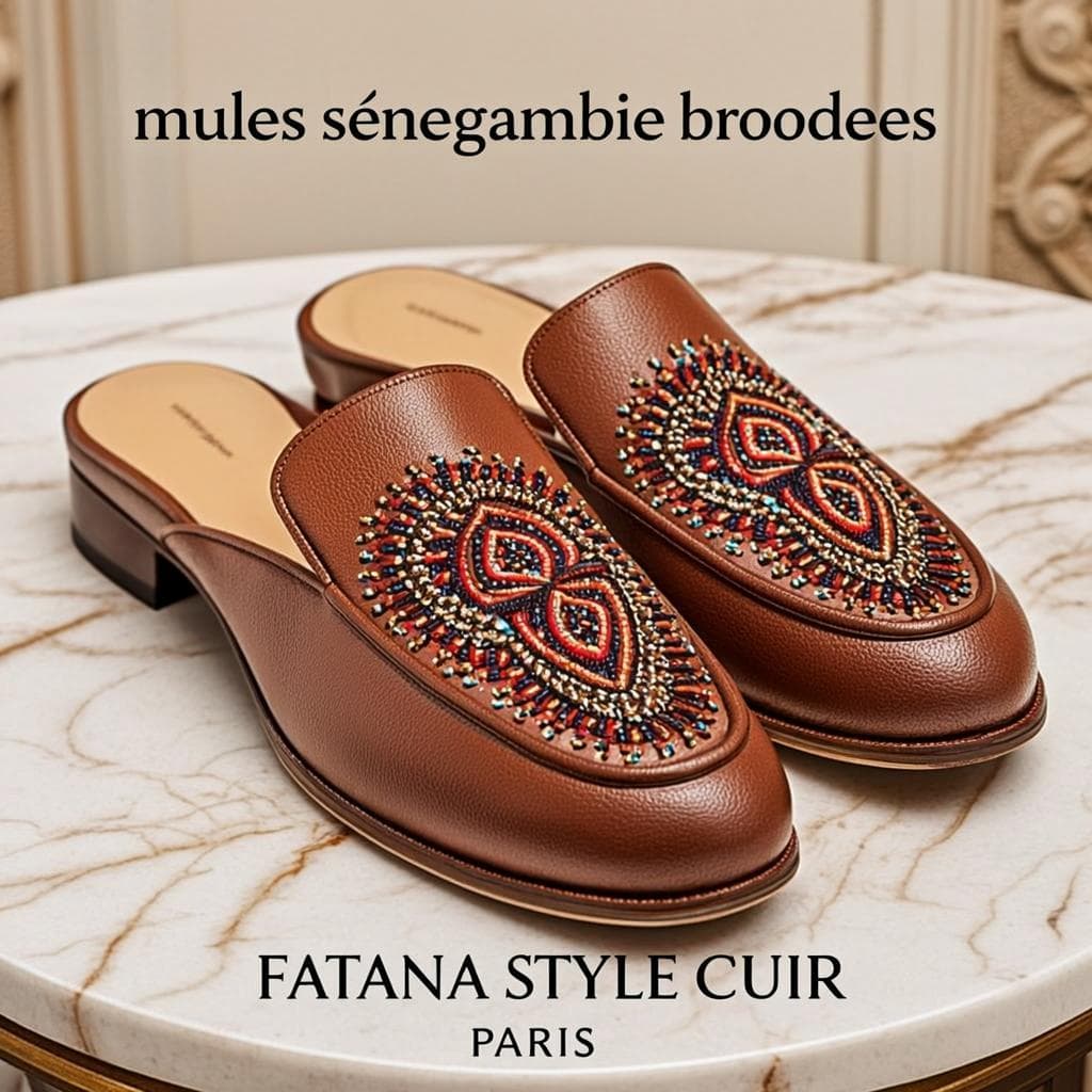 Mules Sénégambie Brodées — Mules brodées