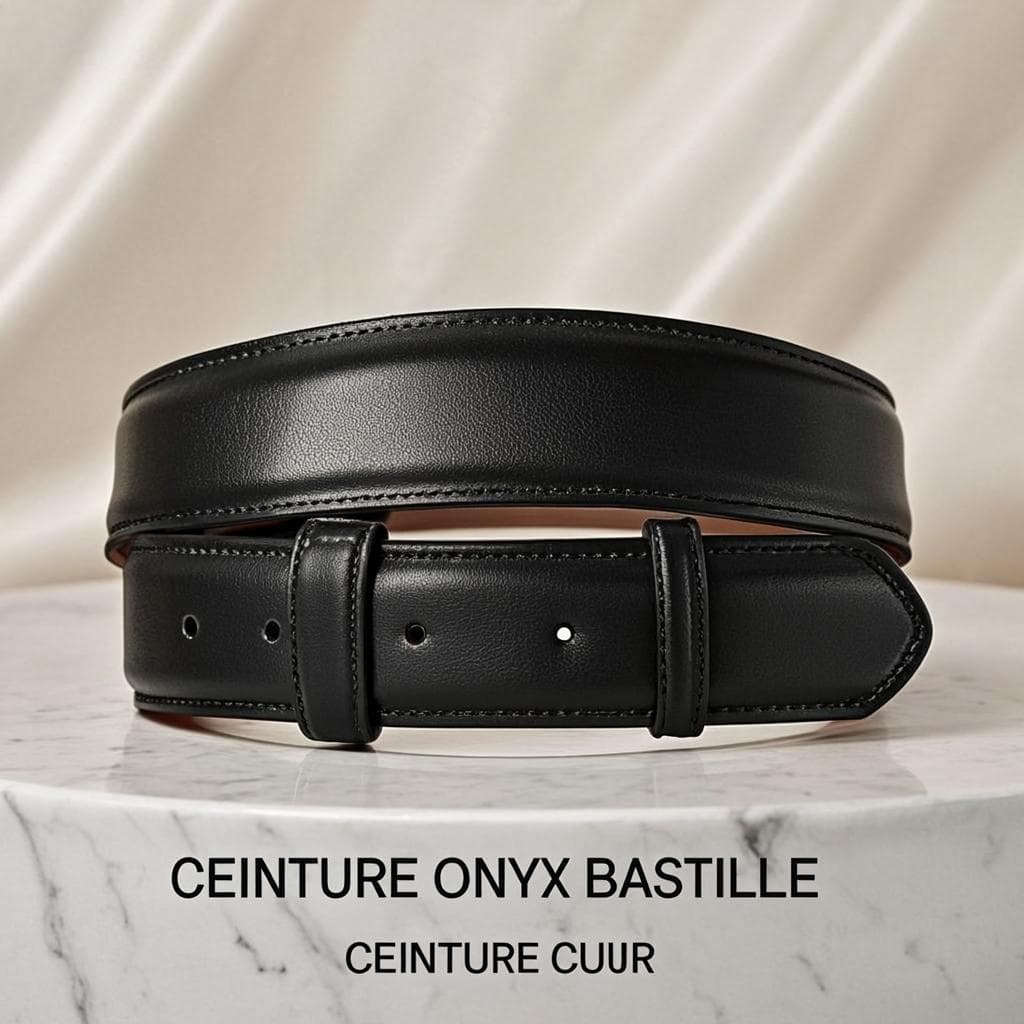 Ceinture Onyx Bastille — Ceinture cuir
