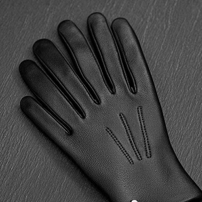 Gants Parisiens Noir — Gants cuir