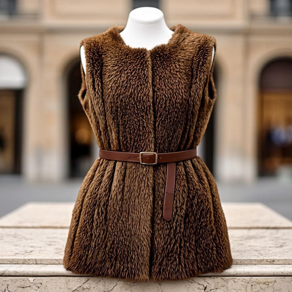 Gilet Fourrure Bastille — Gilet fourrure