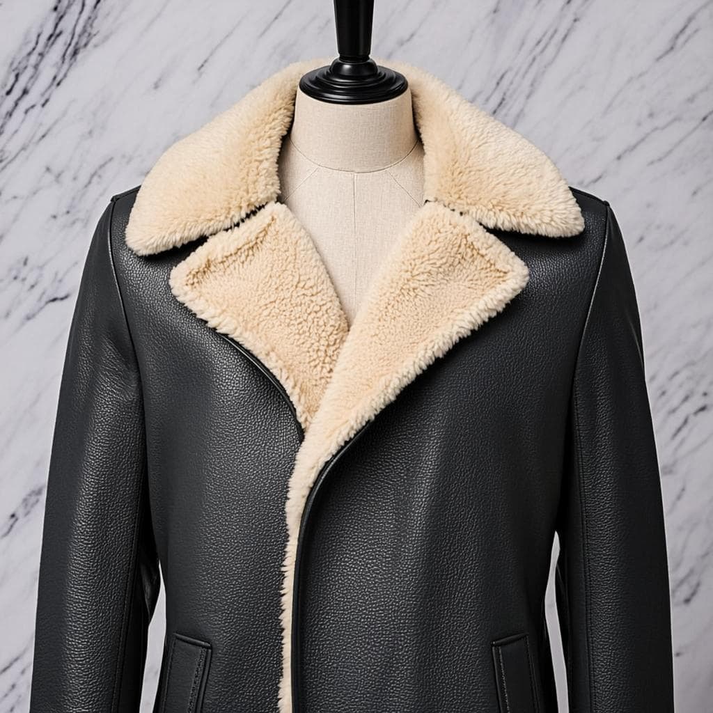 Manteau Croisé Bastille — Manteau cuir