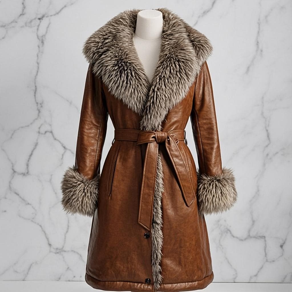 Manteau Fourrure Cachemire — Manteau fourrure