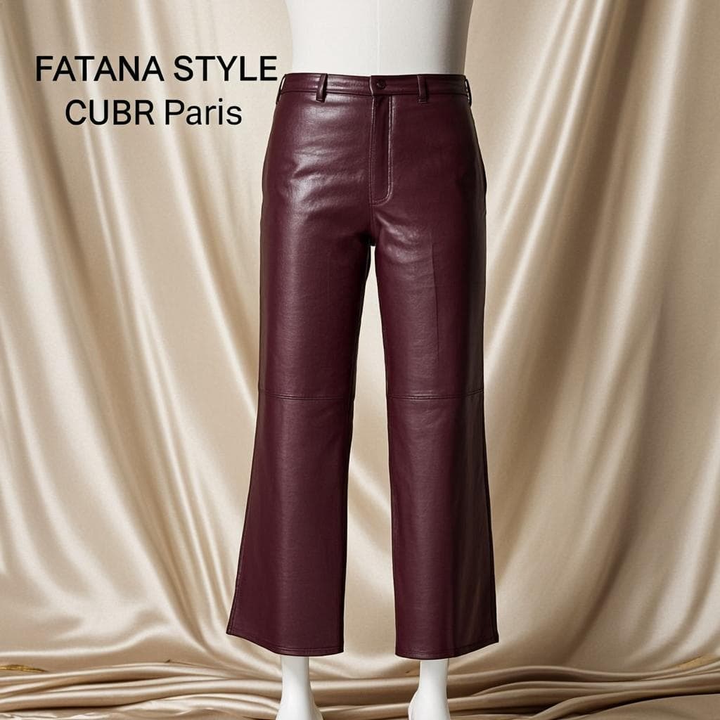 Pantalon Bordeaux Royal — Pantalon cuir