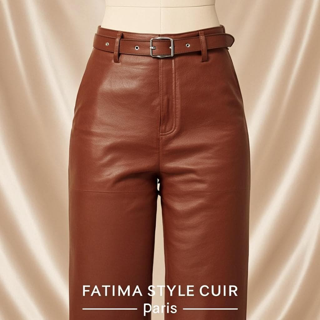 Pantalon Tabac Couture — Pantalon cuir