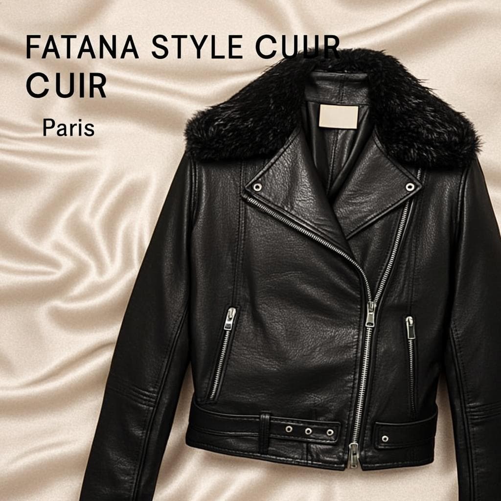 Veste Motard Onyx Femme — Veste cuir