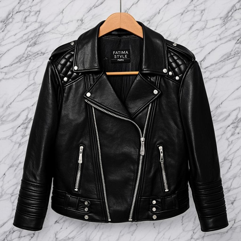 Veste Motard Onyx — Manteau cuir