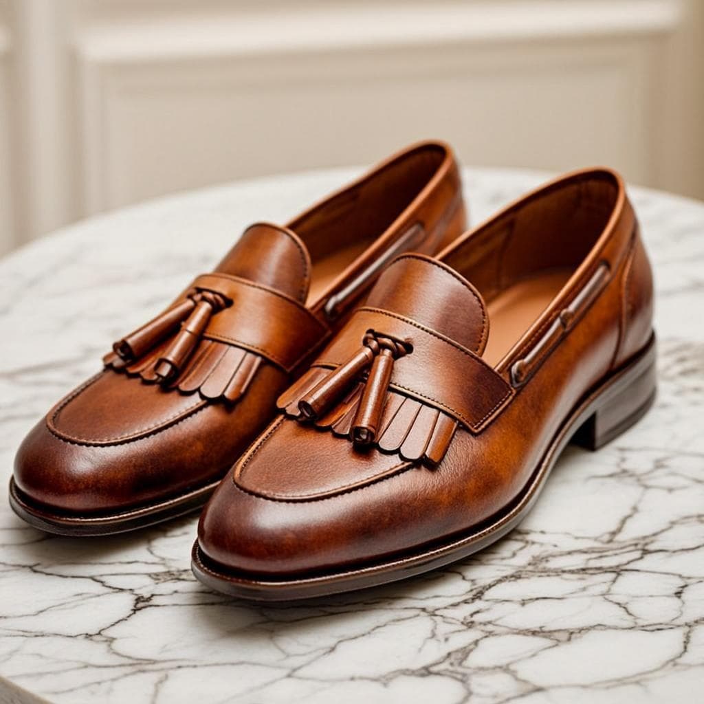 Mocassins Cognac Faubourg — Mocassins