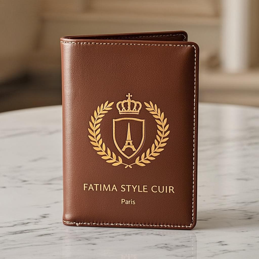 Passeport Cuir Royal Or — Passeport cuir