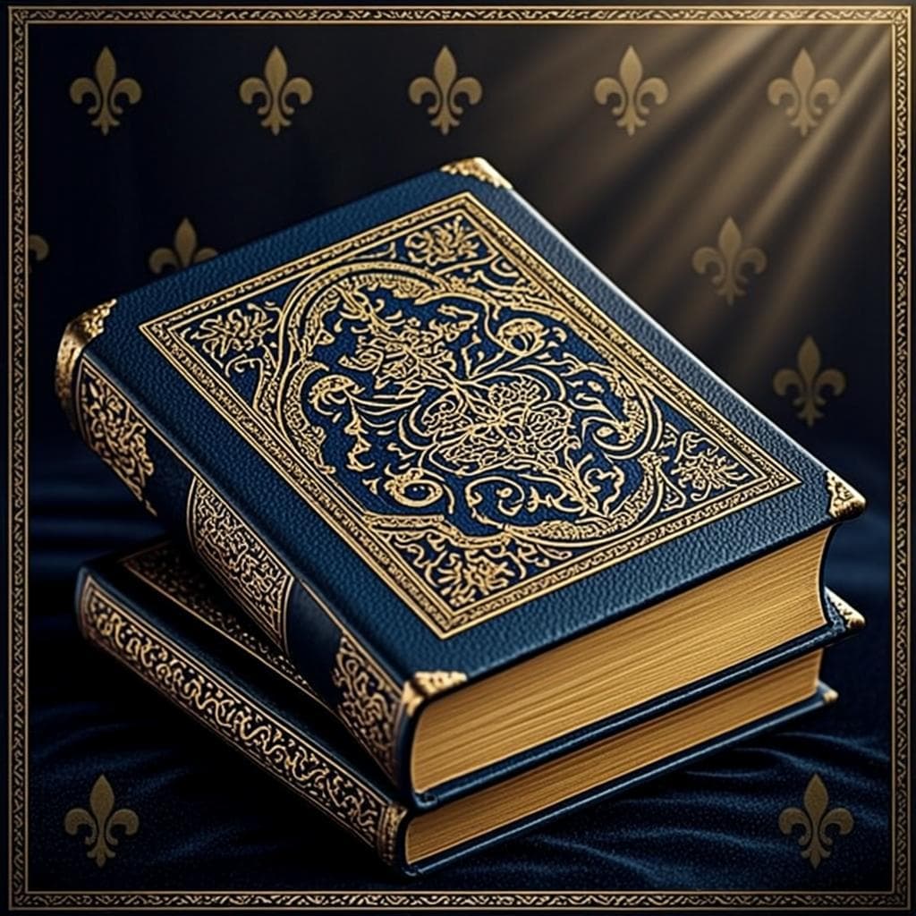 Miniature Cuir et Or — Miniature laquée