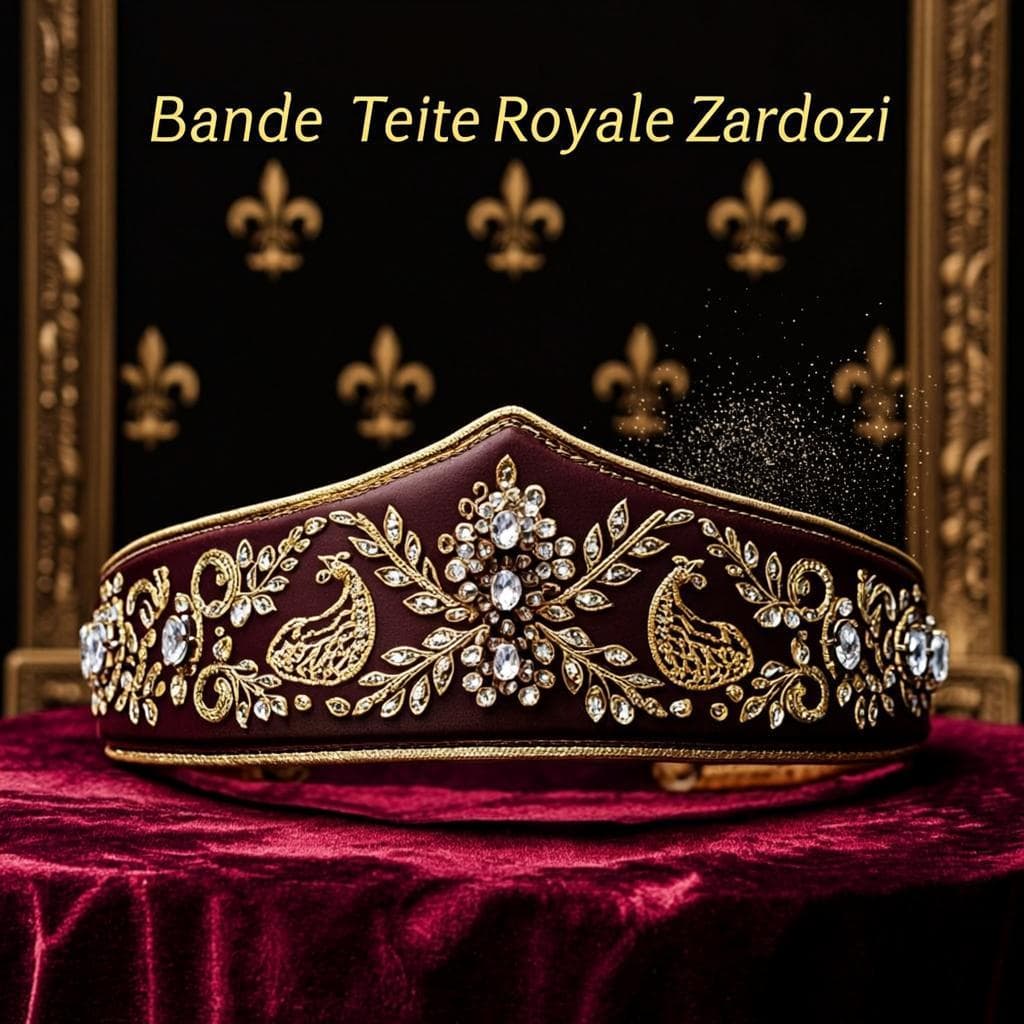 Bande Tête Royale Zardozi — Bandeau royal