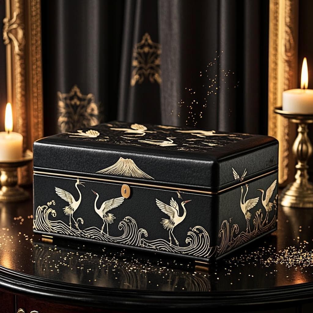Coffret à Cartes Laqué — Coffret à cartes