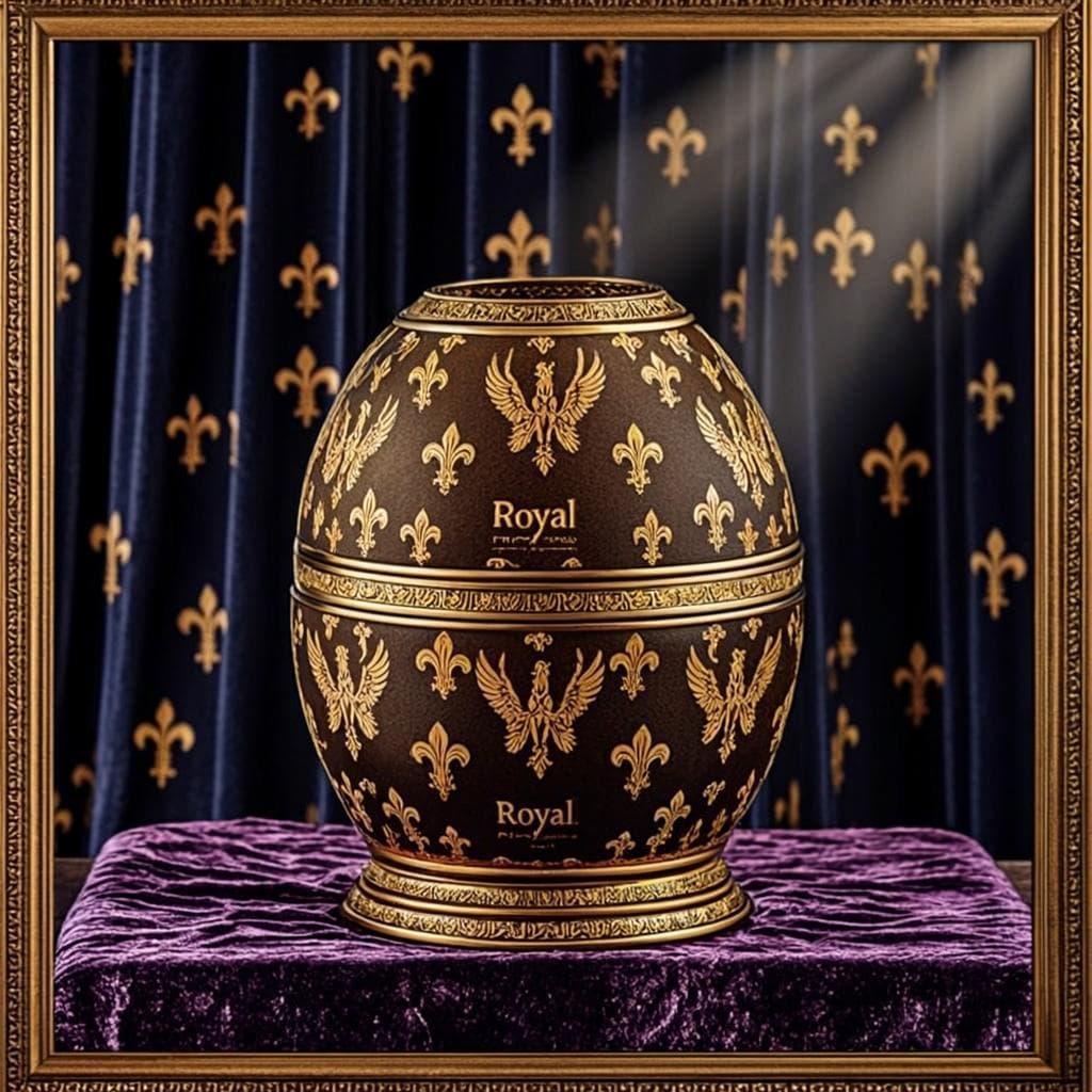 Coffret Œuf Pâques Royal — Écrin à œuf royal