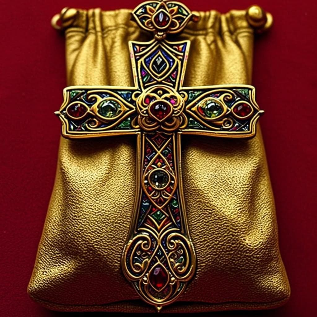 Porte-Croix Tsarine Or — Porte-croix d'or