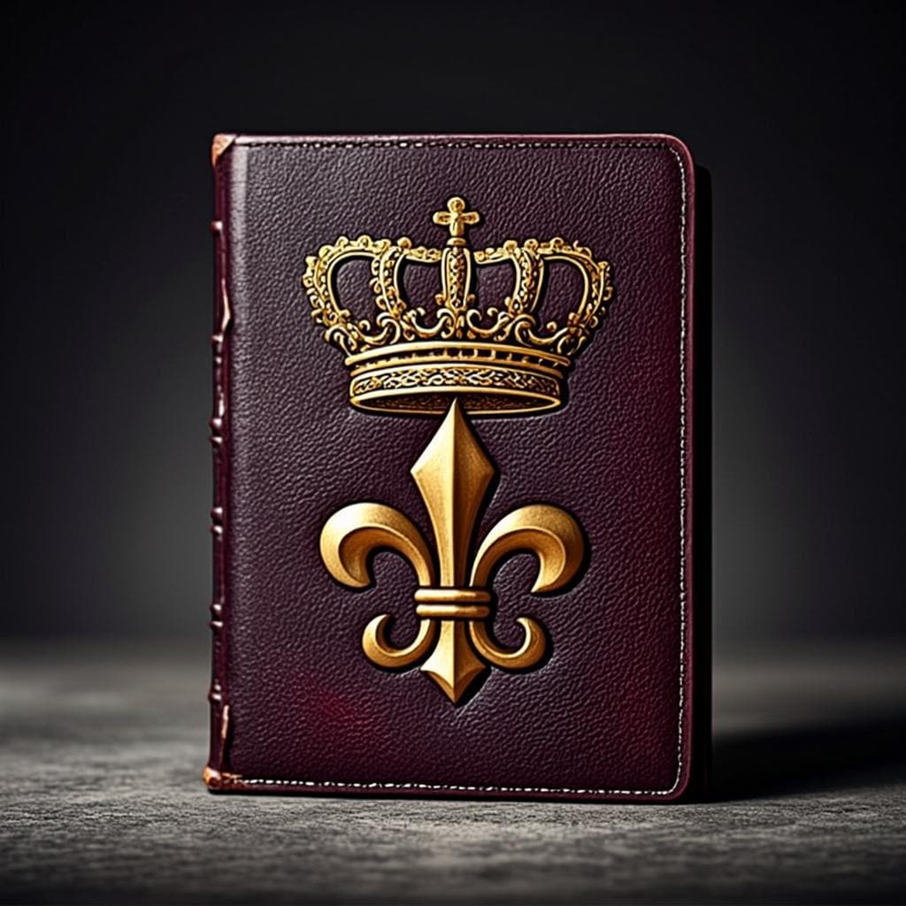 Carnet du Roi Cuir & Or — Accessoire royal