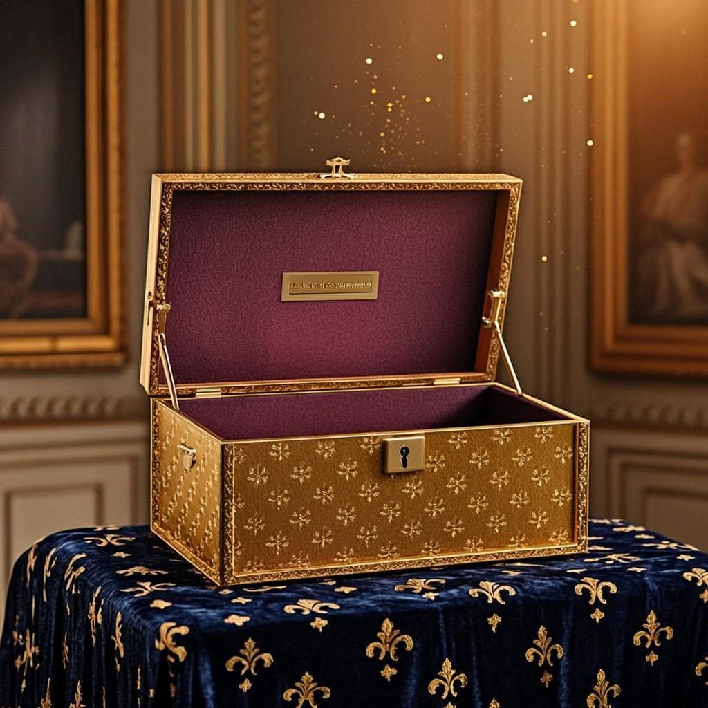 Malle des Regalia — Écrin royal