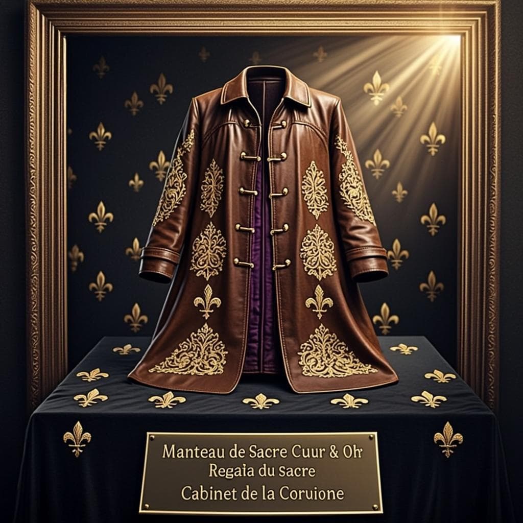 Manteau de Sacre Cuir & Or — Regalia du sacre