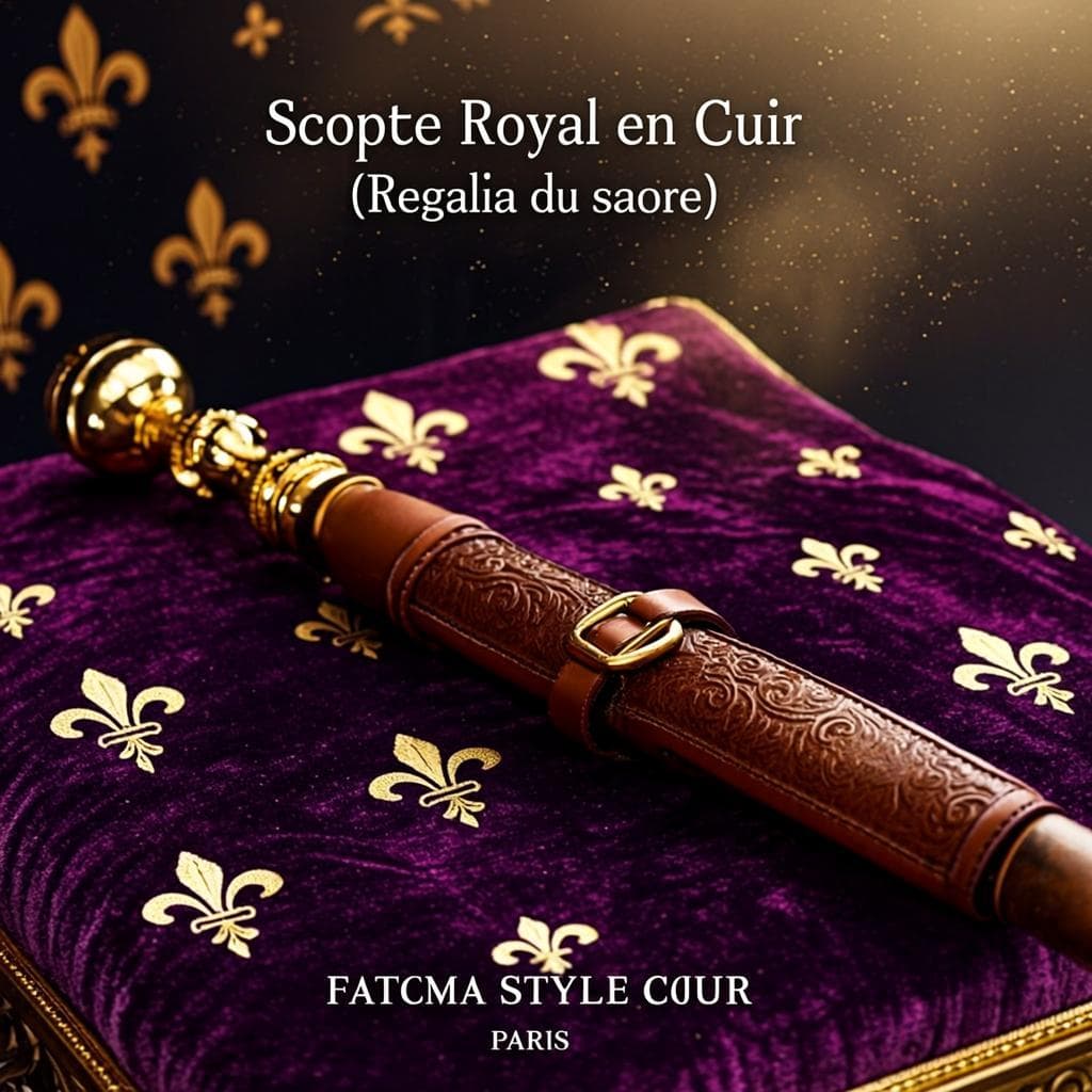 Sceptre Royal en Cuir — Regalia du sacre