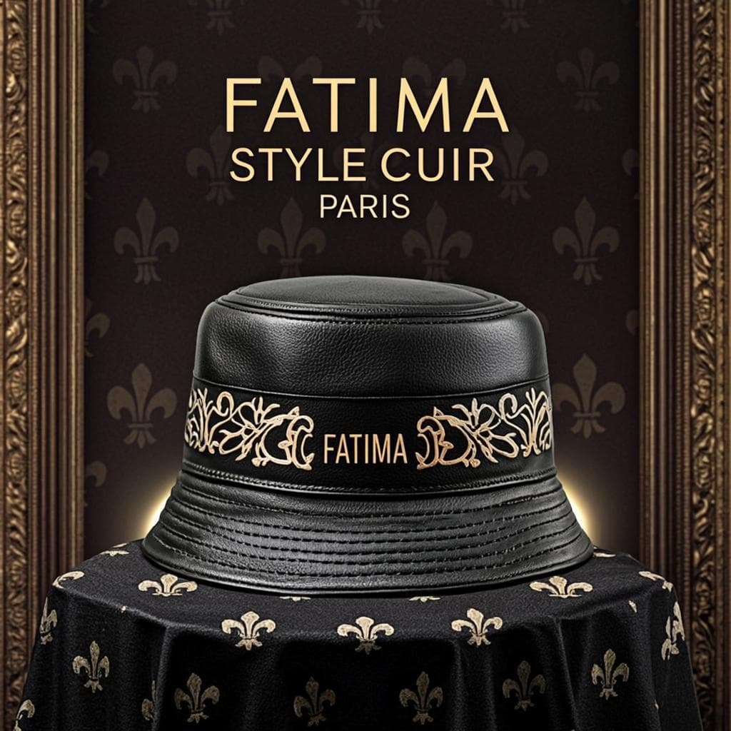 Bob Cuir Noir Fatima — Bob cuir