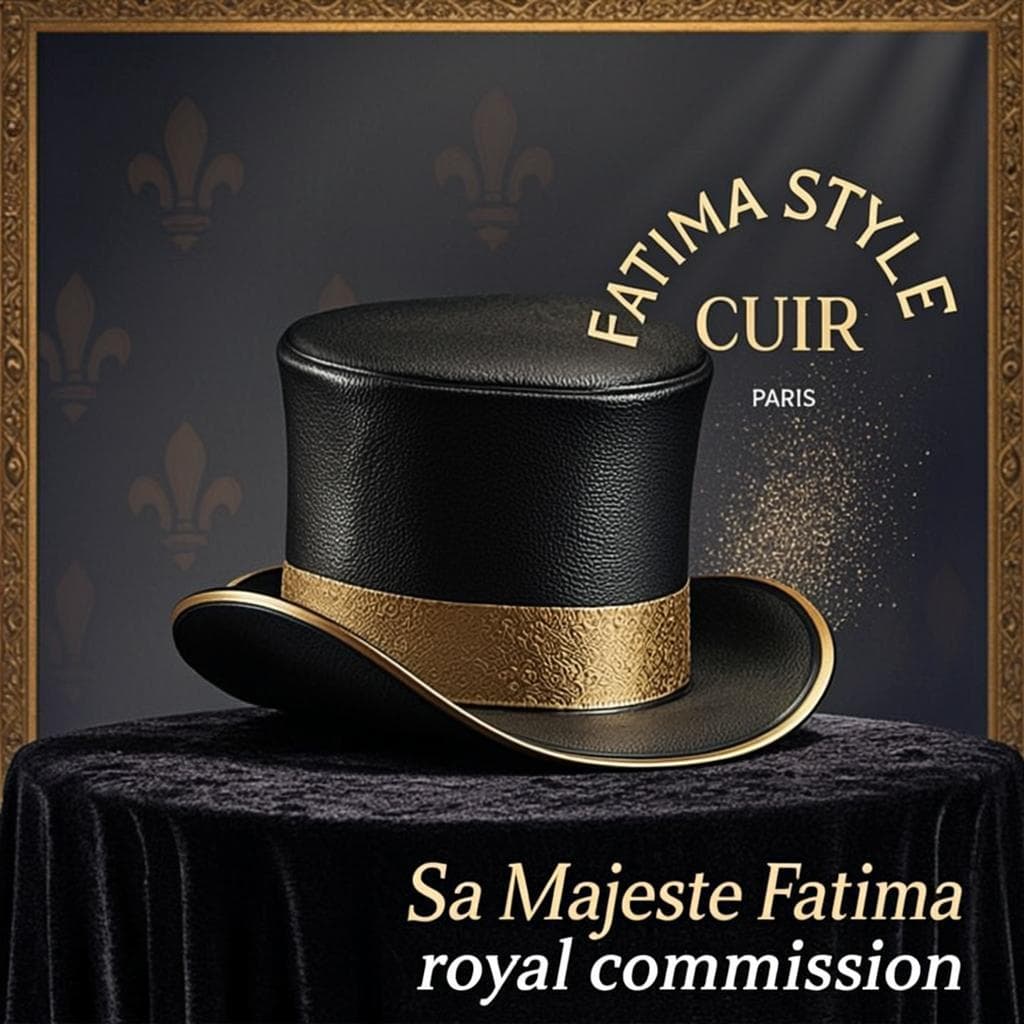 Chapeau Haut-de-Forme Cuir — Chapeau haut-de-forme